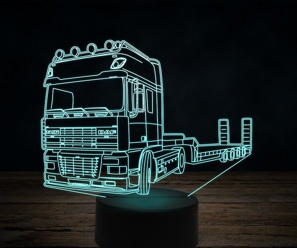 Beling 3D lampa,Daf xf95 s platformou, 7 farebná K34