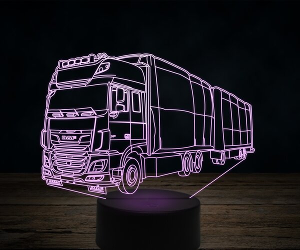 Beling 3D lampa,DAF XF s návesom, 7 farebná K37