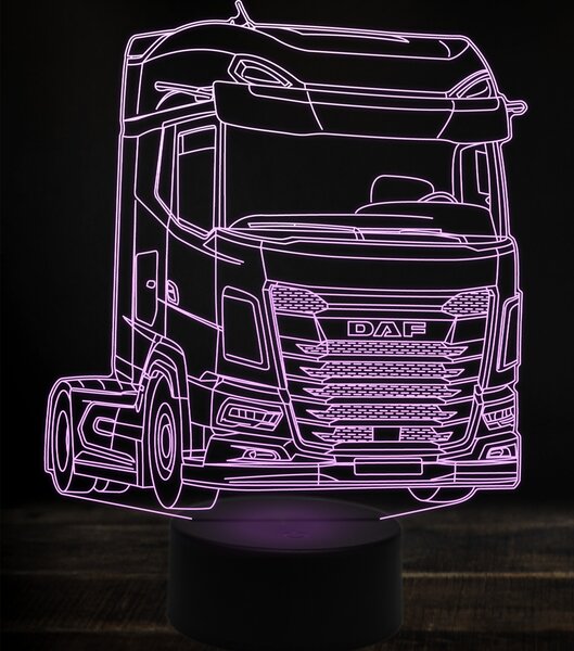 Beling 3D lampa,Daf XG 480, 7 farebná K38