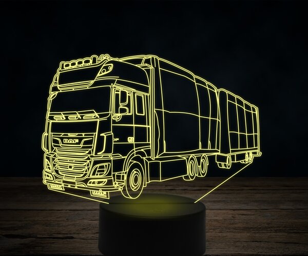 Beling 3D lampa,DAF XF s návesom, 7 farebná K37