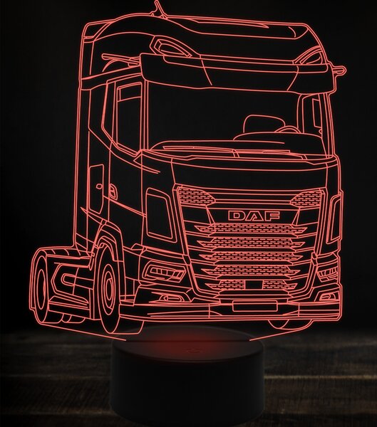 Beling 3D lampa,Daf XG 480, 7 farebná K38