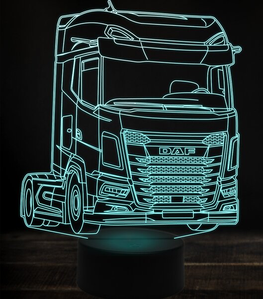 Beling 3D lampa,Daf XG 480, 7 farebná K38