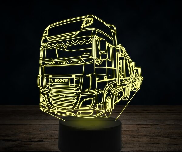 Beling 3D lampa,DAF XF s naloženou plošinou, 7 farebná K36