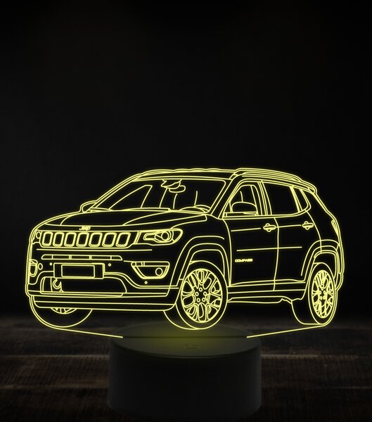 Beling 3D lampa, Jeep compass 2020, 7 farebná, VBN1