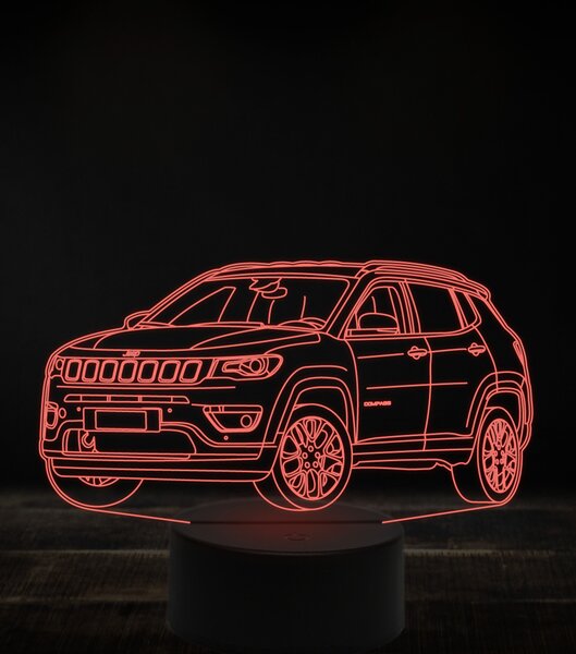 Beling 3D lampa, Jeep compass 2020, 7 farebná, VBN1