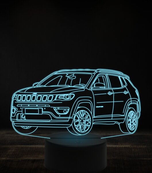 Beling 3D lampa, Jeep compass 2020, 7 farebná, VBN1