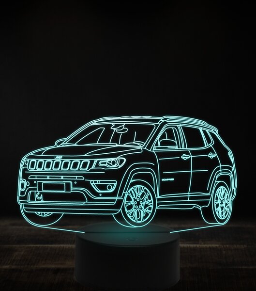 Beling 3D lampa, Jeep compass 2020, 7 farebná, VBN1
