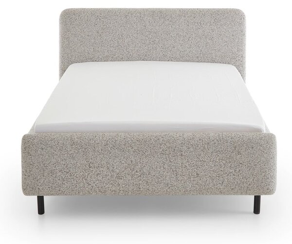 Béžová čalúnená dvojlôžková posteľ s úložným priestorom s roštom 140x200 cm Primo – Meise Möbel