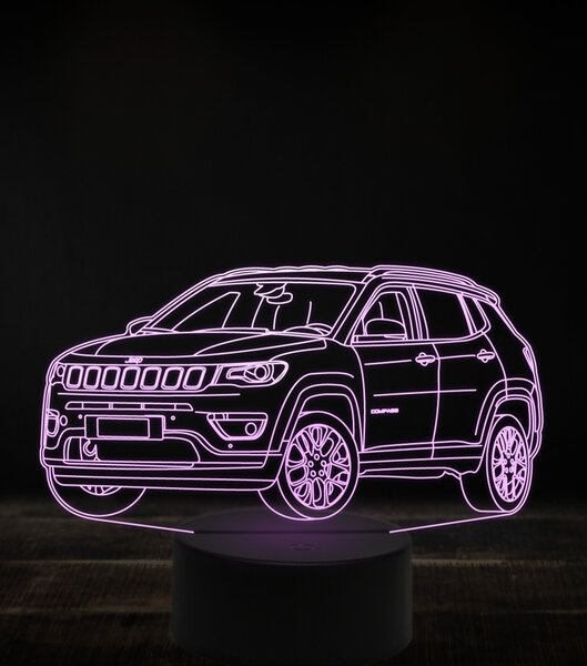 Beling 3D lampa, Jeep compass 2020, 7 farebná, VBN1