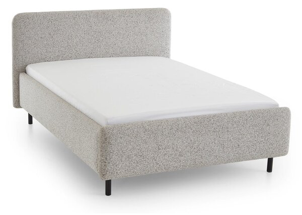 Béžová čalúnená dvojlôžková posteľ s úložným priestorom s roštom 140x200 cm Primo – Meise Möbel