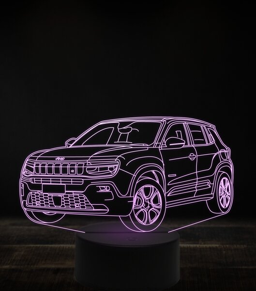 Beling 3D lampa, Jeep Avenger 7 farebná, VBN4
