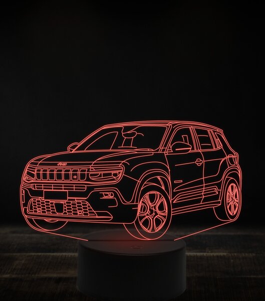 Beling 3D lampa, Jeep Avenger 7 farebná, VBN4