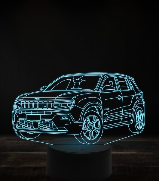 Beling 3D lampa, Jeep Avenger 7 farebná, VBN4