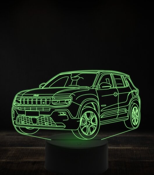 Beling 3D lampa, Jeep Avenger 7 farebná, VBN4