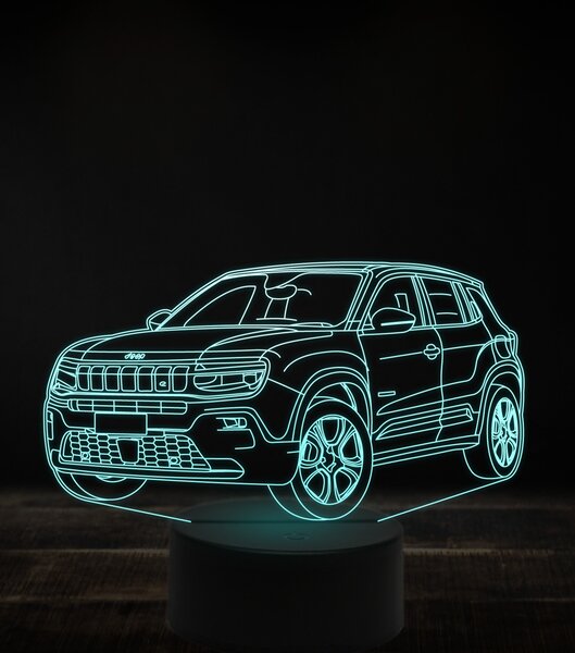 Beling 3D lampa, Jeep Avenger 7 farebná, VBN4