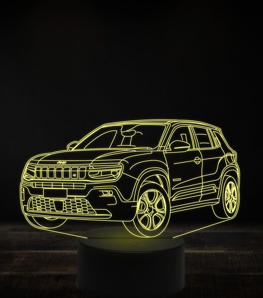 Beling 3D lampa, Jeep Avenger 7 farebná, VBN4