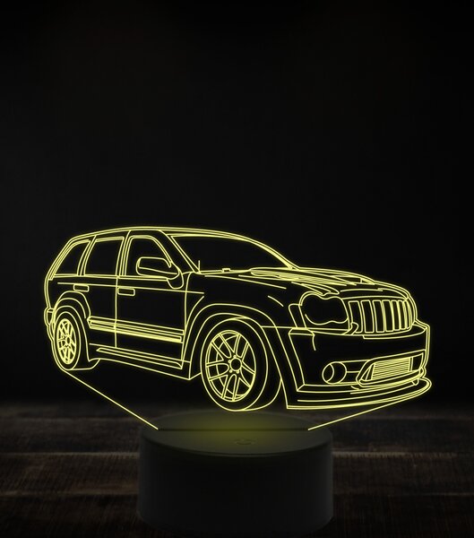 Beling 3D lampa, Jeep grand cherokee, 7 farebná, VBN6