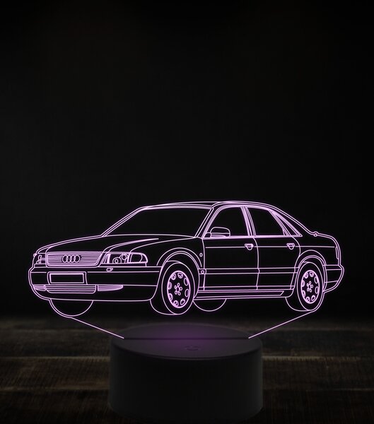Beling 3D lampa, Audi A8 D2 7 farebná, VBN12