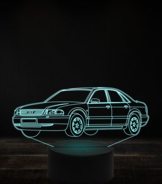 Beling 3D lampa, Audi A8 D2 7 farebná, VBN12
