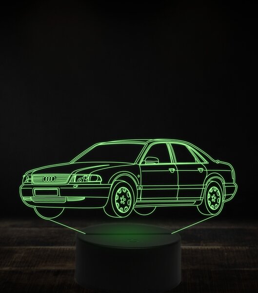 Beling 3D lampa, Audi A8 D2 7 farebná, VBN12