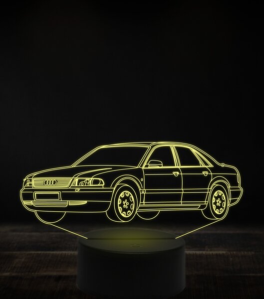 Beling 3D lampa, Audi A8 D2 7 farebná, VBN12