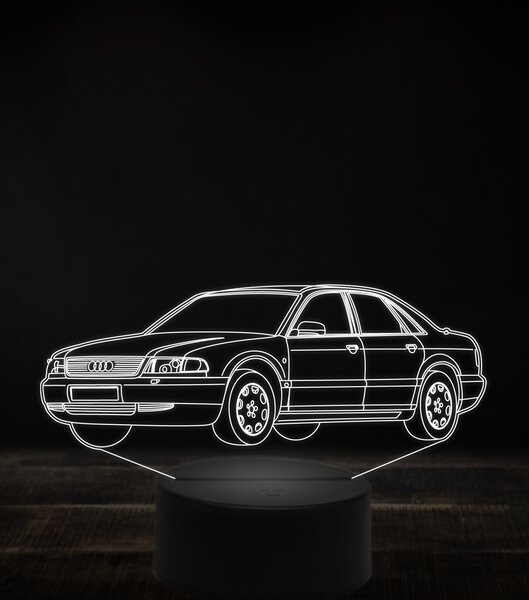 Beling 3D lampa, Audi A8 D2 7 farebná, VBN12