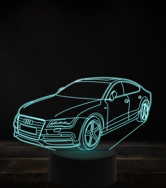 Beling 3D lampa, Audi A7 S-line, 7 farebná, VBN11
