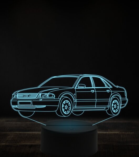 Beling 3D lampa, Audi A8 D2 7 farebná, VBN12