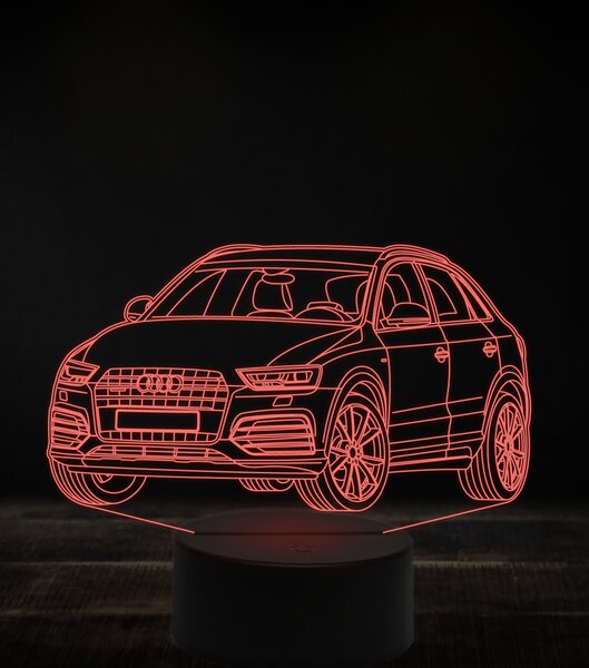 Beling 3D lampa, Audi Q3,7 farebná, VBN13