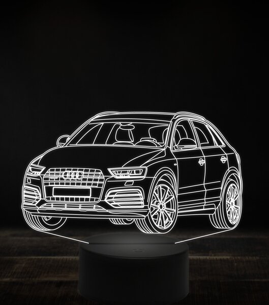 Beling 3D lampa, Audi Q3,7 farebná, VBN13