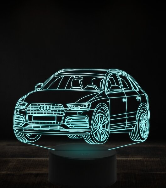 Beling 3D lampa, Audi Q3,7 farebná, VBN13