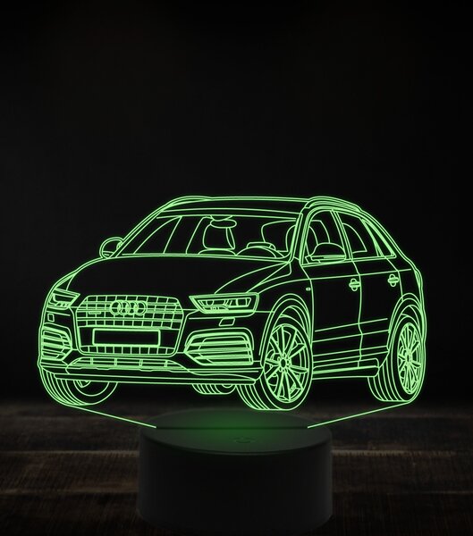 Beling 3D lampa, Audi Q3,7 farebná, VBN13