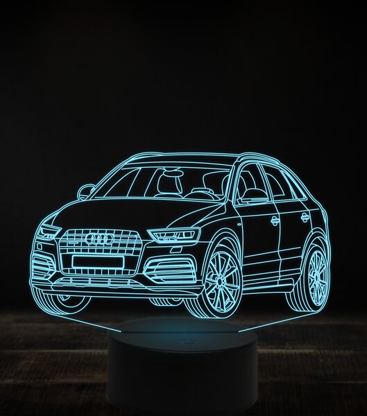 Beling 3D lampa, Audi Q3,7 farebná, VBN13