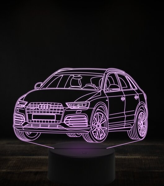 Beling 3D lampa, Audi Q3,7 farebná, VBN13