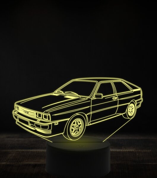 Beling 3D lampa, Audi Quattro ,7 farebná, VBN18