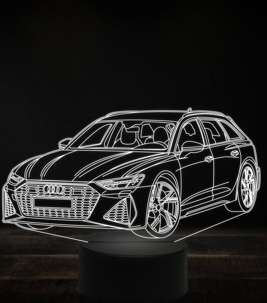 Beling 3D lampa, Audi RS6 ,7 farebná, VBN20