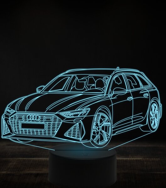 Beling 3D lampa, Audi RS6 ,7 farebná, VBN20