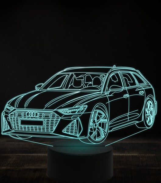 Beling 3D lampa, Audi RS6 ,7 farebná, VBN20