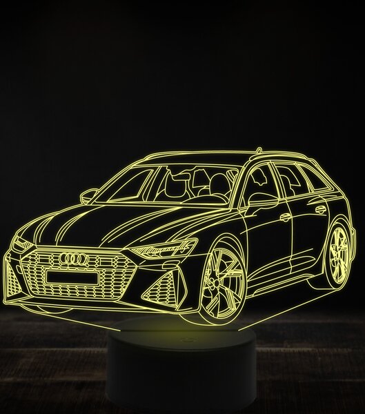 Beling 3D lampa, Audi RS6 ,7 farebná, VBN20