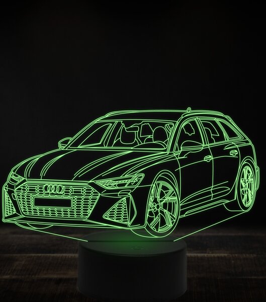 Beling 3D lampa, Audi RS6 ,7 farebná, VBN20