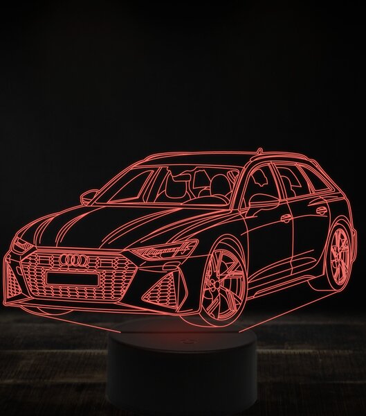 Beling 3D lampa, Audi RS6 ,7 farebná, VBN20