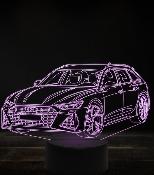 Beling 3D lampa, Audi RS6 ,7 farebná, VBN20
