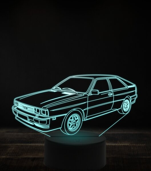 Beling 3D lampa, Audi Quattro ,7 farebná, VBN18