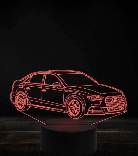 Beling 3D lampa, Audi A3,7 farebná, VBN21