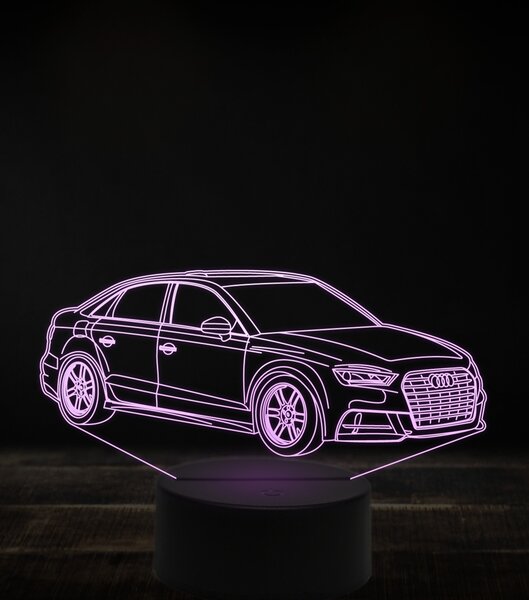 Beling 3D lampa, Audi A3,7 farebná, VBN21