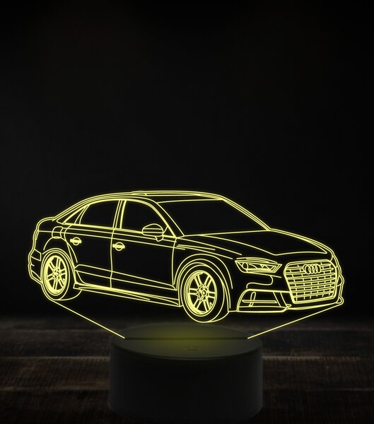 Beling 3D lampa, Audi A3,7 farebná, VBN21