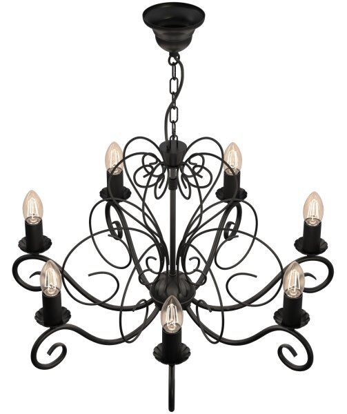 Luster na reťazi MAURO 7xE14/60W/230V