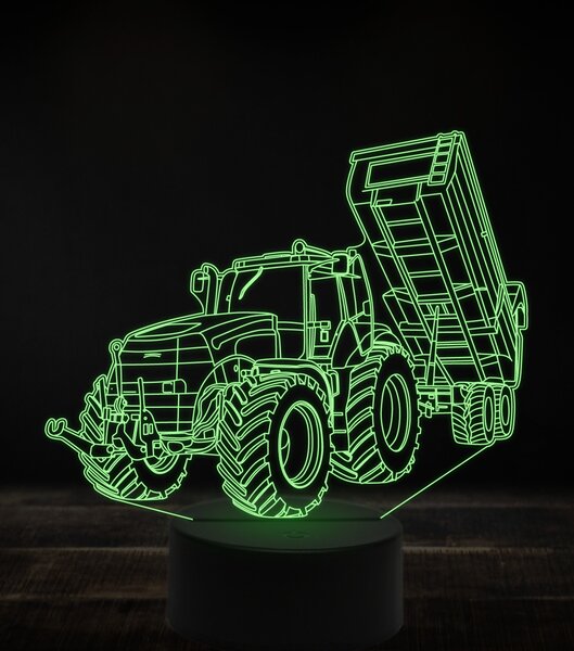Beling 3D lampa,Case tactor opened trailer, 16 farebná RJ8