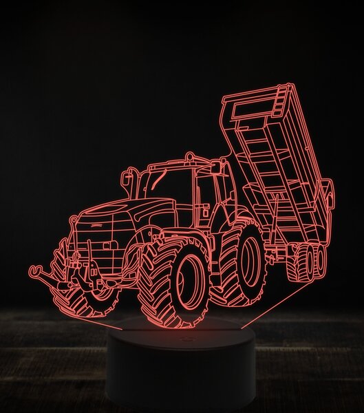 Beling 3D lampa,Case tactor opened trailer, 16 farebná RJ8