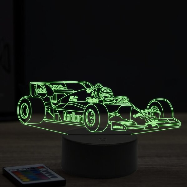 Beling 3D lampa, Formula Alain Prost,16 farebná, FF1